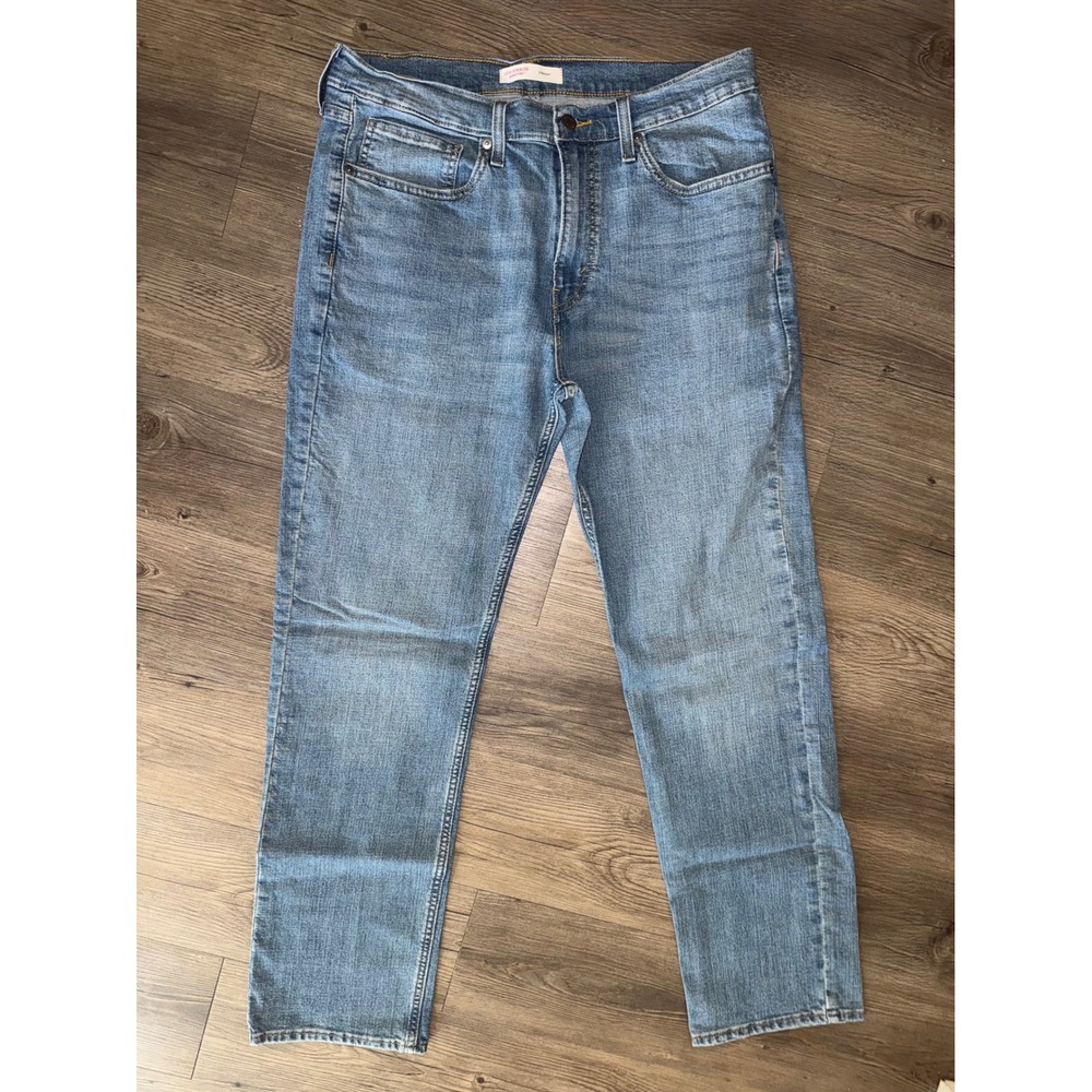 Levi Strauss Signature Mens Straight Leg Jeans Medium Wash Blue W34 L30 58988